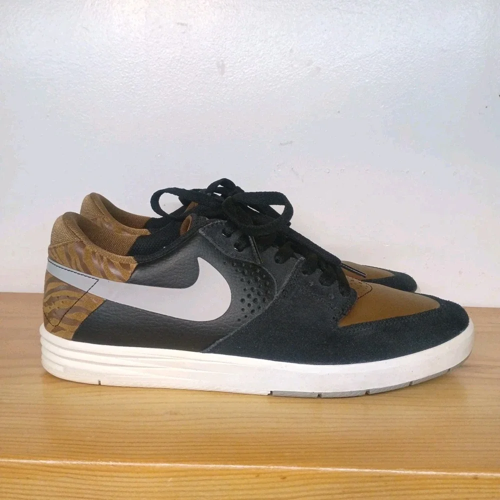 Nike Paul Rodriguez 7 SB Black Military Brown Size 9.5 599662-002 NO BOX